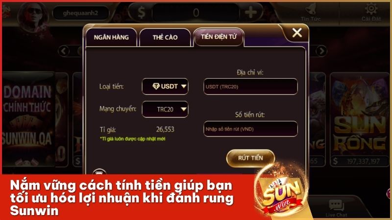Phân tích ví dụ thực tế về cách tính tiền kèo rung chính xác tại Sunwin