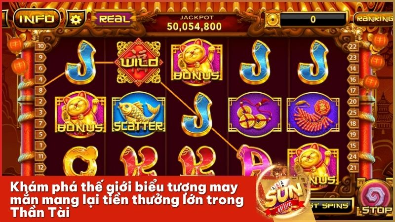 Chi tiết bảng trả thưởng và ý nghĩa các biểu tượng nổ hũ Thần Tài Sunwin